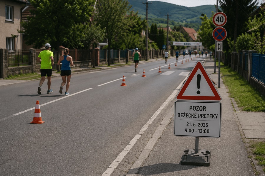 Talajka-prenosne-znacenie-bezecke-preteky prenosné značenie pre bežecké preteky